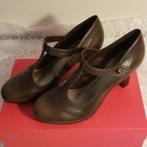 Brown, Mary Jane's, Nine West, 7 1/2 M